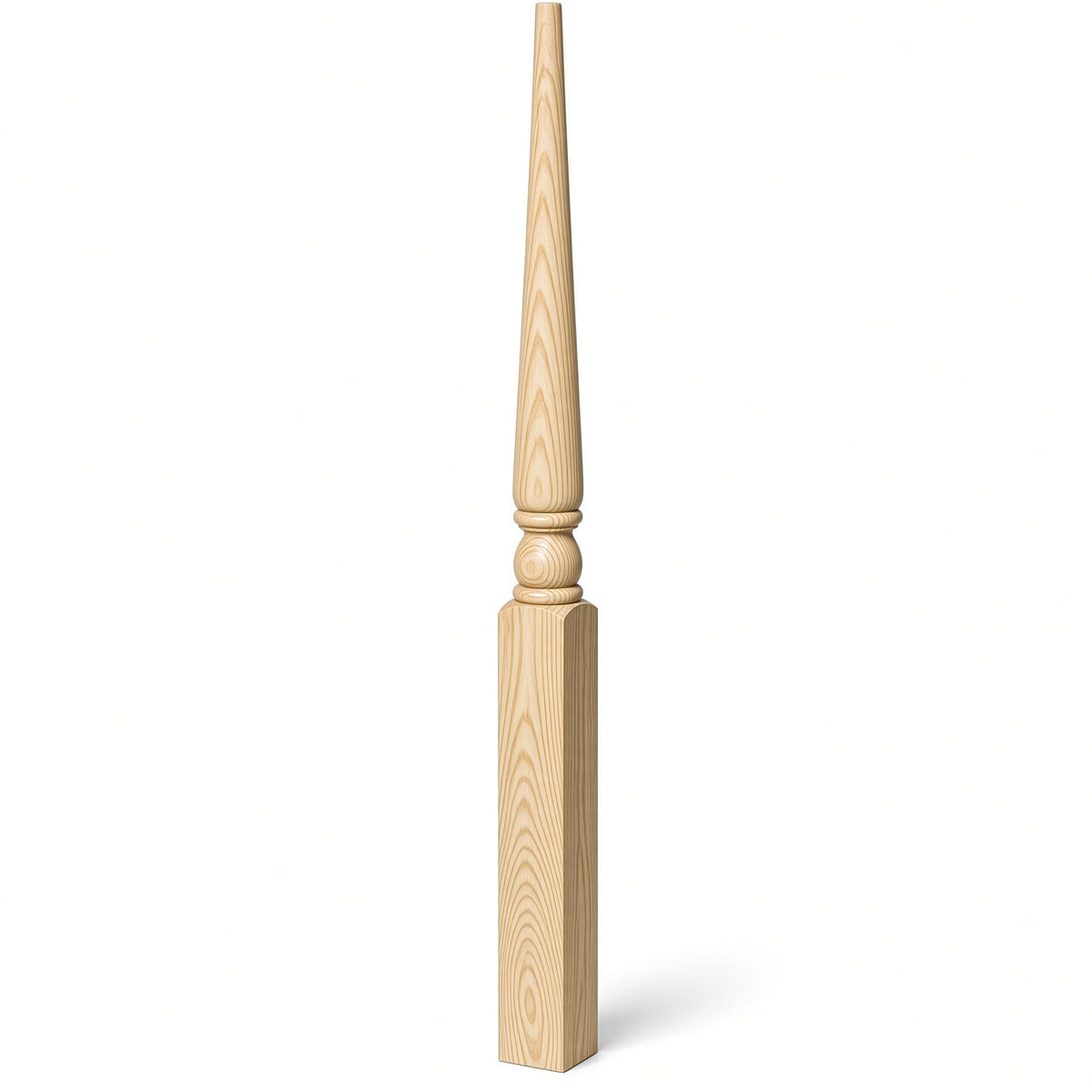 4013 3" x 48" Colonial Stablizer Newel Post, Yellow Pine