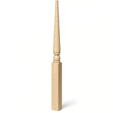4013 3" x 48" Colonial Stablizer Newel Post, Yellow Pine