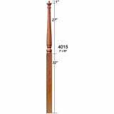 SP-4015 Colonial Poplar Intermediate Landing Newel 2