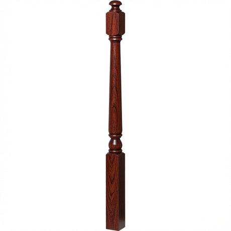 4042A Colonial Starting Newel Post, Brazilian Cherry