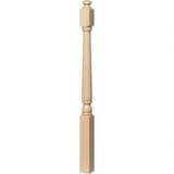 4042A Colonial Starting Newel Post, Hard Maple