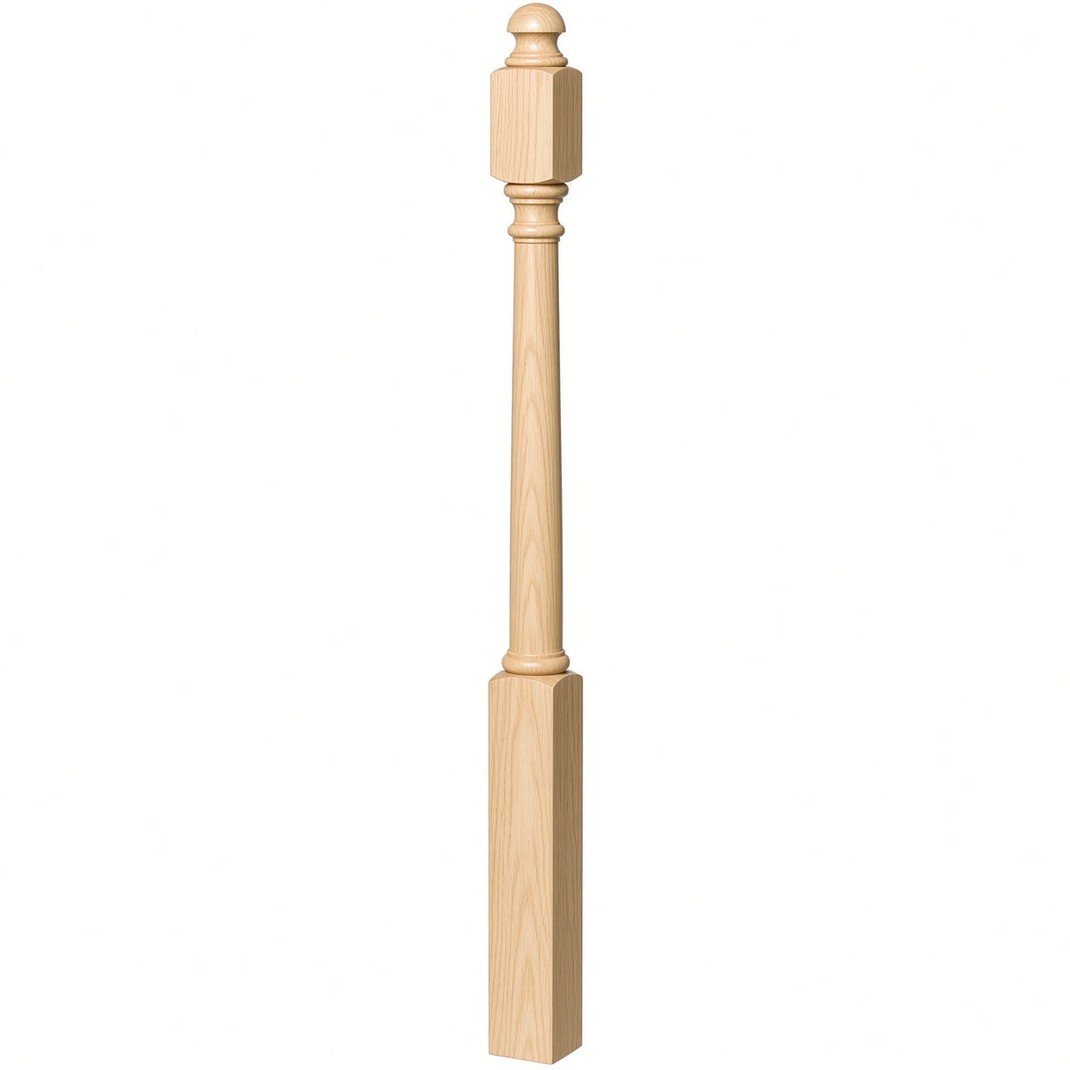 4040B 3" x 48" Colonial Starting Newel Post, Birch