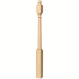 4040B 3" x 48" Colonial Starting Newel Post, Birch