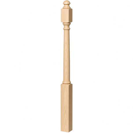 4040B 3" x 48" Colonial Starting Newel Post, Birch