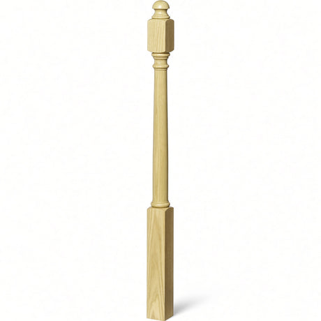 4040B 3" x 48" Colonial Starting Newel Post, Poplar