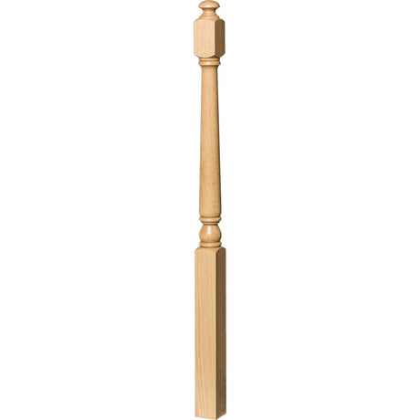4042A Colonial Starting Newel Post, Red Oak