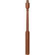 4042B 3" x 54" Sarting Mushroom Top or Ball Top Colonial Newel Post, Red Oak