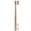 4043A Colonial Starting Newel Post Dimensional Information