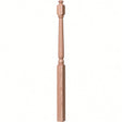 4043A 3" x 60" Starting Colonial Newel Post with mushroom top (option for ball top), Red Oak