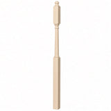 4045B 3" x 60" Mushroom Top or Ball Top Colonial Second Floor / Landing Newel Post with 10" Face, Birch