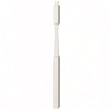 4045B 3" x 60" Mushroom Top or Ball Top Colonial Second Floor / Landing Newel Post with 10" Face, Soft Maple
