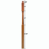 4045B Colonial Second Floor Newel Post Dimensional Information