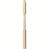 4046A 3" X 60" Intermediate Landing Colonial Newel Post, Ash