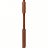 4046A 3" X 60" Intermediate Landing Colonial Newel Post, Brazilan Cherry