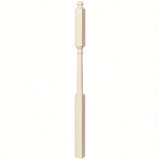 4046B 3" X 60" Mushroom Top or Ball Top Colonial Intermediate Landing Newel Post, Hard Maple