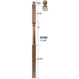 4046B Colonial Intermediate Landing Newel Post Dimensional Information
