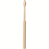 4048B 3" x 72" Mushroom Top or Ball Top Colonial Landing Newel Post, Birch