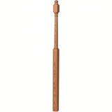4048B 3" x 72" Mushroom Top or Ball Top Colonial Landing Newel Post, Red Oak