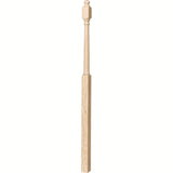 4048B 3" x 72" Mushroom Top or Ball Top Colonial Landing Newel Post, Soft Maple