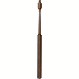 4048B 3" x 72" Mushroom Top or Ball Top Colonial Landing Newel Post, Walnut