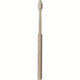 4048B 3" x 72" Mushroom Top or Ball Top Colonial Landing Newel Post, White Oak
