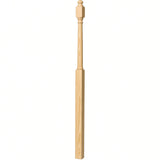 4048B 3" x 72" Mushroom Top or Ball Top Colonial Landing Newel Post, Yellow Pine