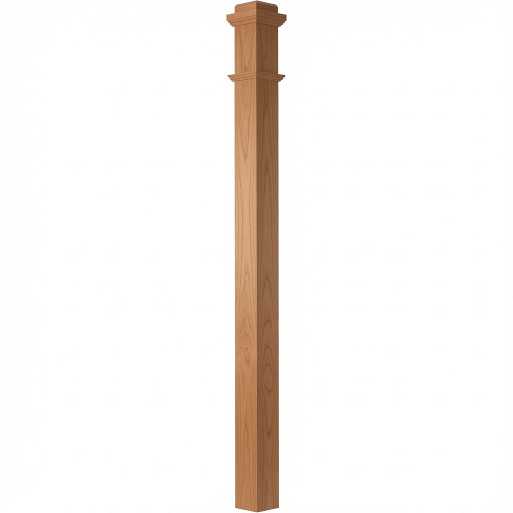 4075 Box Newel Post, American Cherry