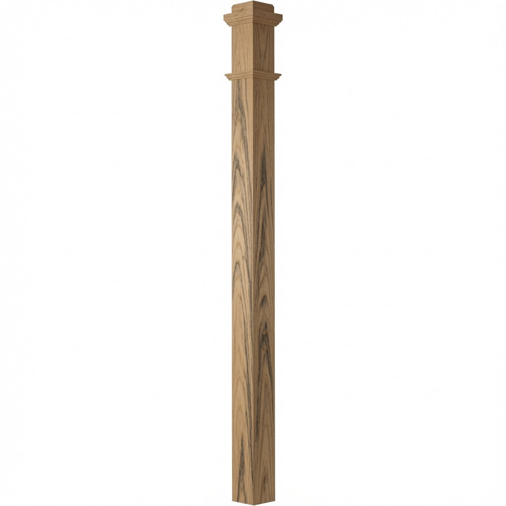 4075 Lock Mitered Plain Box Newel Post