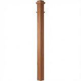 4075 Box Newel Post, Mahogany