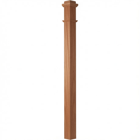 4075 Box Newel Post, Mahogany