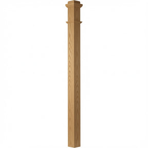 4075 Box Newel Post, Red Oak