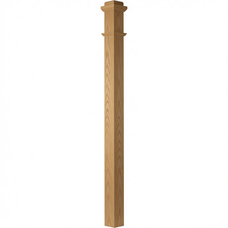 4075 Box Newel Post, Red Oak