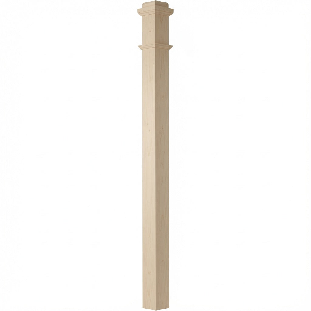 4075 Box Newel Post, Soft Maple