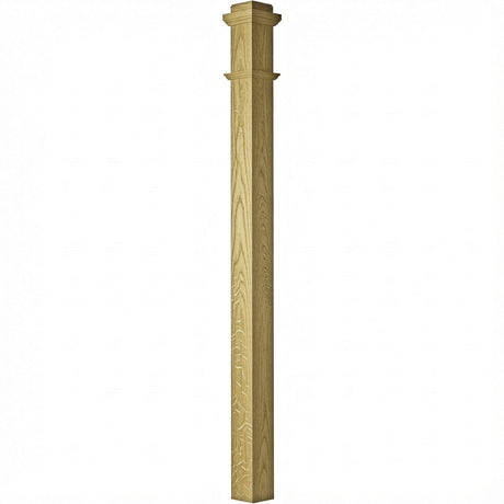 4075 Box Newel Post, White Oak