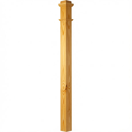4075 Box Newel Post, Yellow Pine