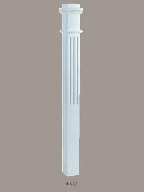 CH-4082 Fluted Box Newel Post, Primed