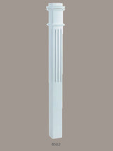 CH-4082 Fluted Box Newel Post, Primed