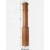 4091 Box Newel Post - Alder