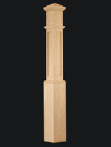 C-4091-FP Flat Panel Traditional Box Newel