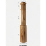 4091 Box Newel Post - Hickory
