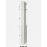 4091 Box Newel Post - Primed