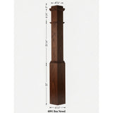 4091 Box Newel Post - Walnut