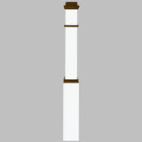 4091 Primed with Special Species Trim Box Newel Post