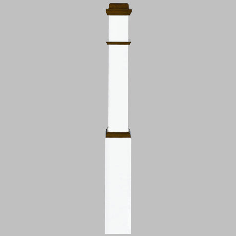 4091 Primed with Special Species Trim Box Newel Post