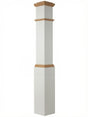4092 Primed with Special Species Trim Box Newel Post