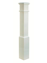 CH-4092F Fluted Primed Box Newel Post