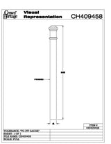 4094 4" Primed Box Newel CADD