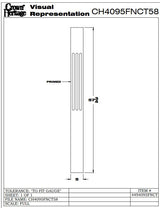 4095FNCT 5" Fluted, Primed Newel Blank CADD 
