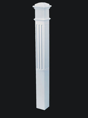 4095F 5" Fluted Primed Box Newel