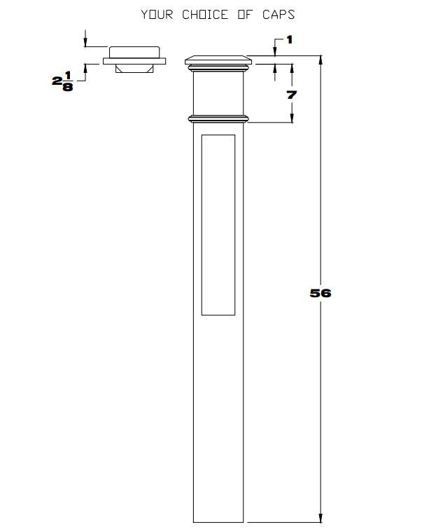4098 Paneled Box Newel Post, CADD